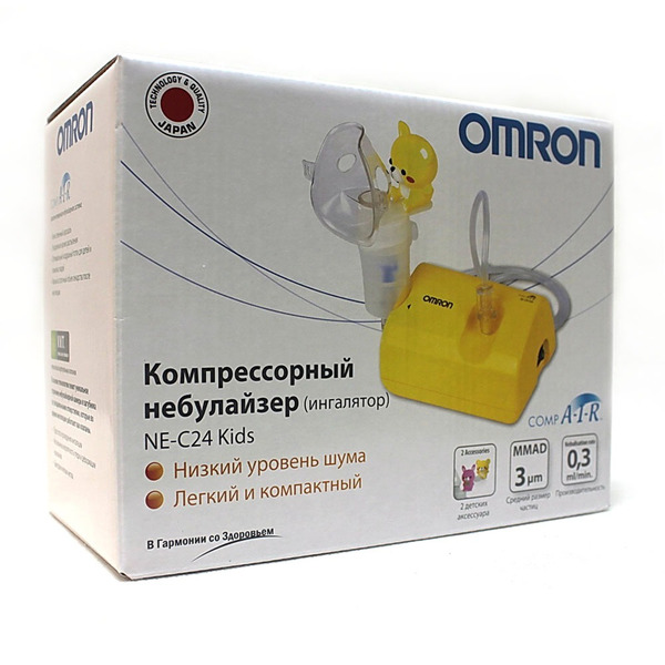 Ингалятор (небулайзер) Омрон (OMRON) Comp Air NE-C24- Kids компрессорный пакет полиэтиленовый